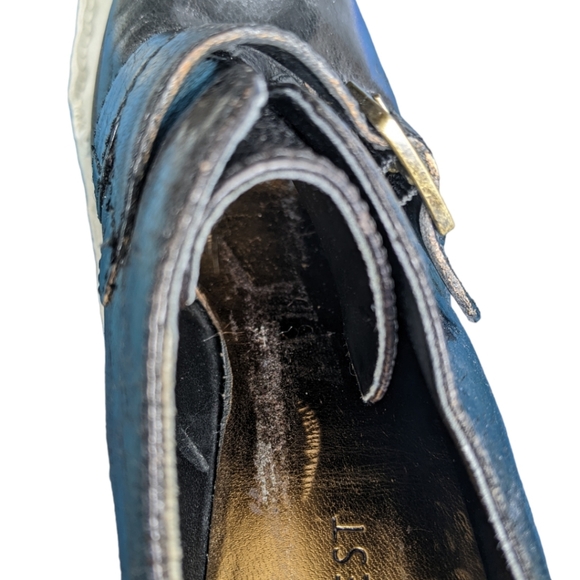 Nine West Leather Heeled Booties SZ 5.5 - Picture 10 of 11